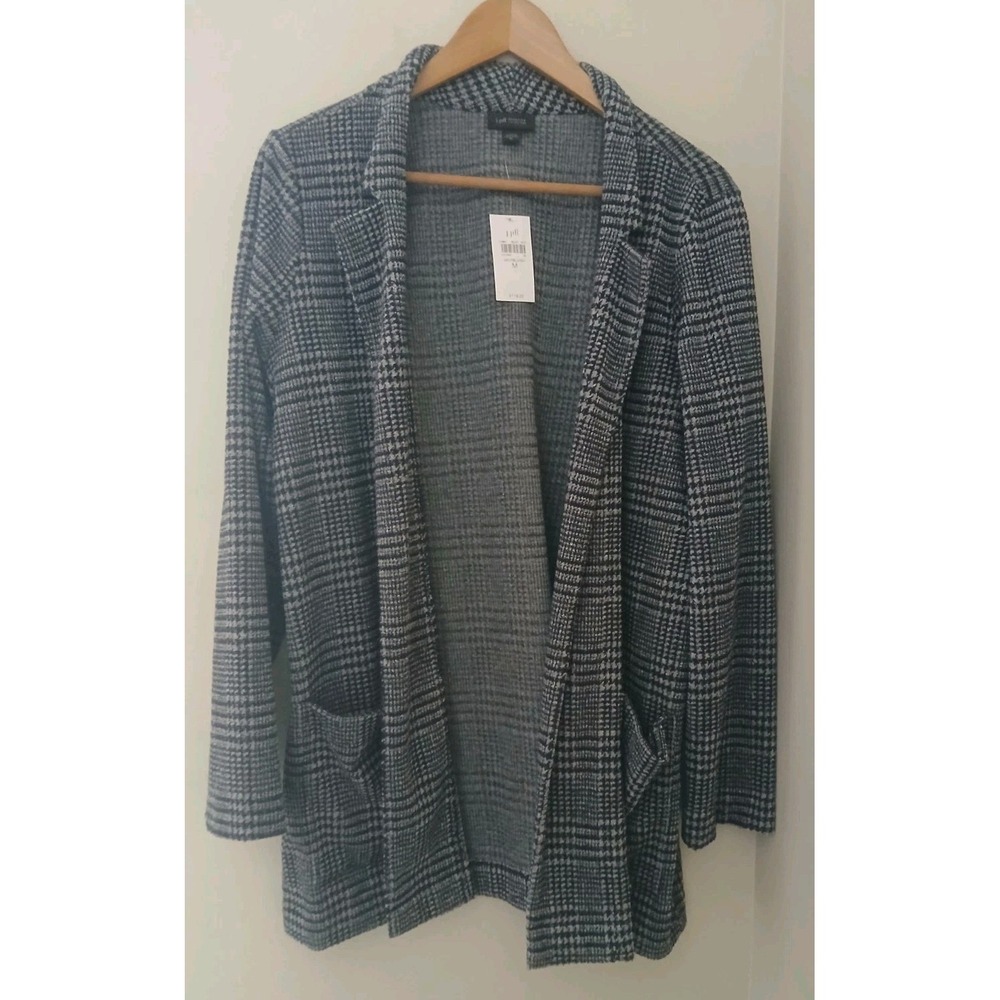 New J. Jill Wearever Collection Terry Open Jacket